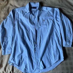 Polo Ralph Lauren blue button down shirt